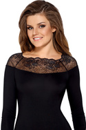 Body damskie z długim rękawem i koronką Babell MADDALENA