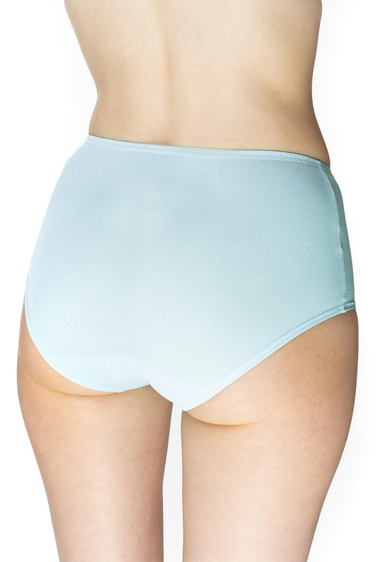 Gładkie figi damskie Eliza z wysokim stanem 4134 niebieski - Mewa