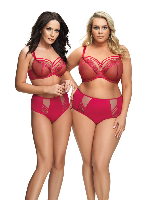 Czerwone figi damskie Gorsenia K497 Paradise