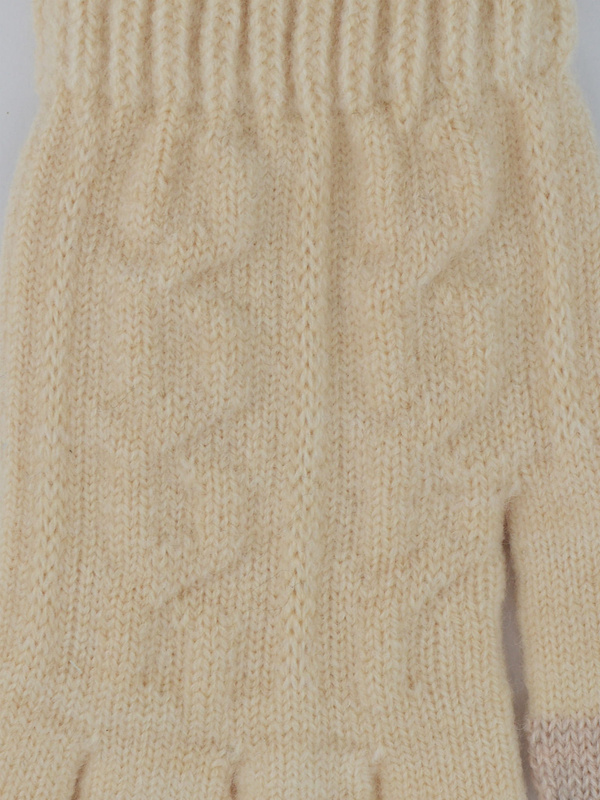 Rękawiczki damskie 5P puchate TS pojedyncze romby RZ060 - Noviti