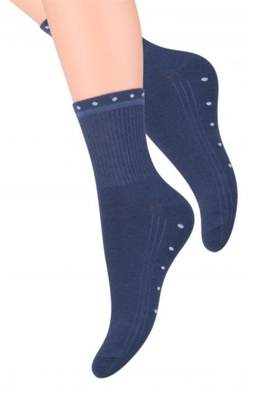 Sportowe bawełniane skarpetki Steven 026 w ciemniejszej tonacji