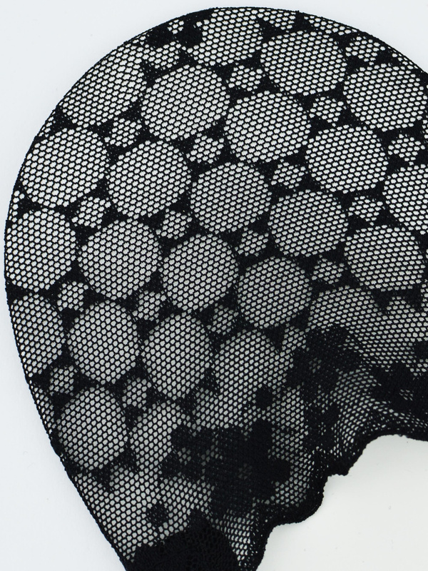 Stopki niskie koronka silikon ABS czarne Noviti SN053