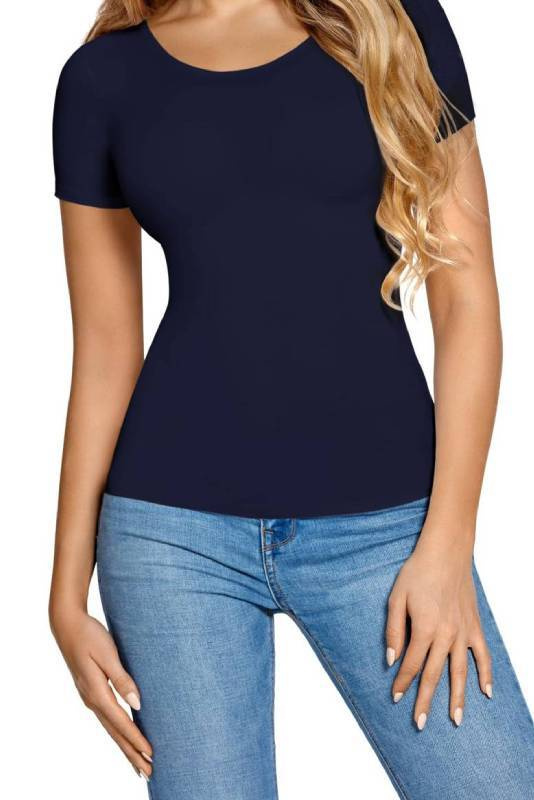 Dopasowana bluzka damska z krótkim rękawem Babell CARLA