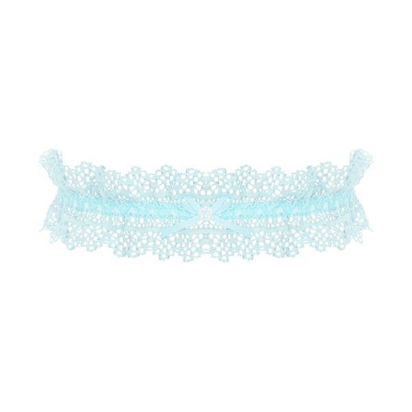 Niebieska ślubna podwiązka Julimex PW-112 CAPRI