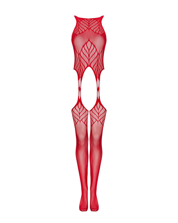 Zmysłowy czerwony bodystocking Obsessive N122