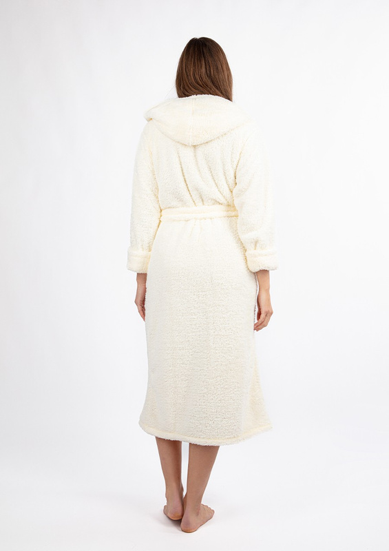 Szlafrok/Podomka DIANA DŁUGA - puch ecru - Dkaren