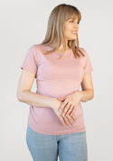 Gładka bluzka damska Babell CARLA RÓŻOWA