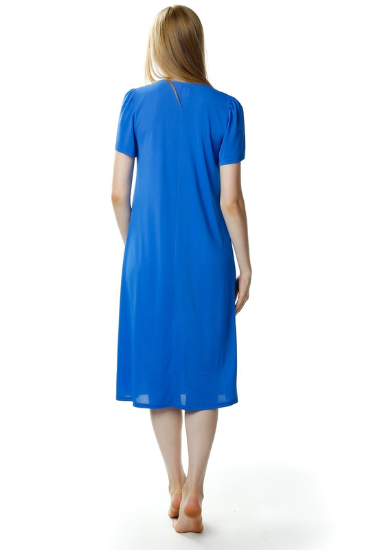 Kobieca koszula nocna Berenika 1693 szafirowy - Mewa