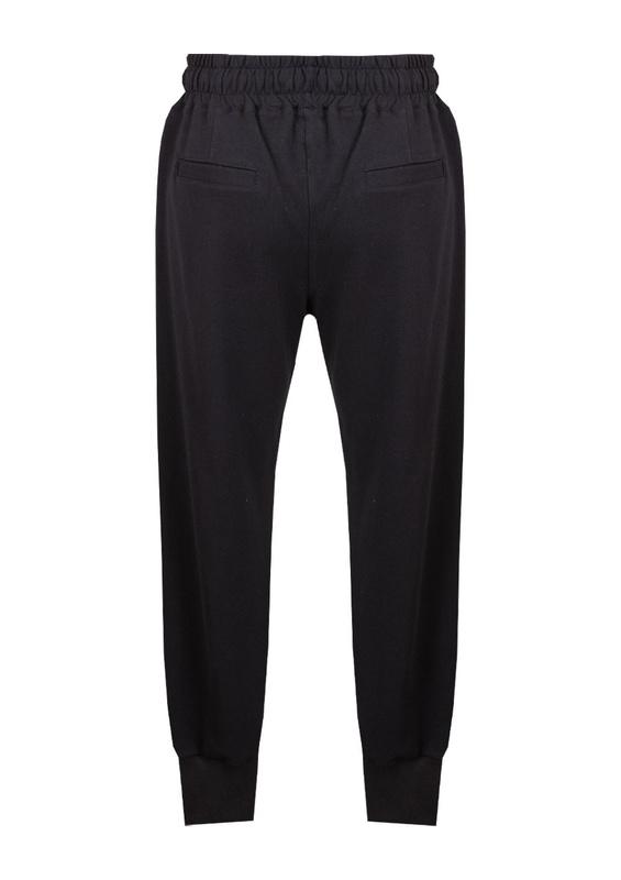 Bawełniane spodnie dresowe DK-K-B7 czarny - Dkaren