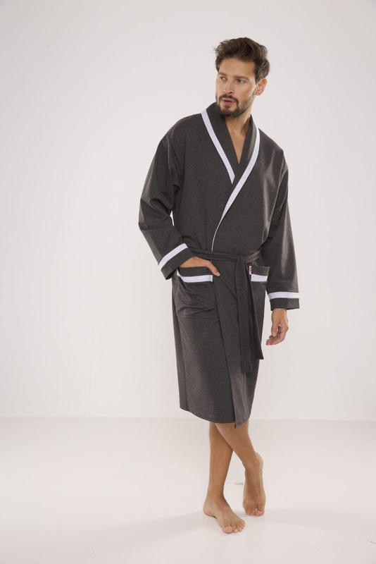 Elegancki szlafrok męski De Lafense - 564 Bruno