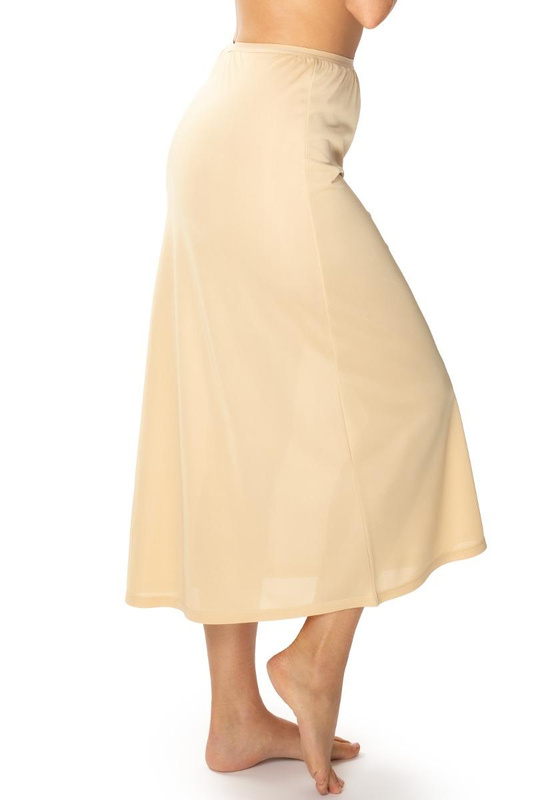 Długa beżowa półhalka pod spódnicę Mewa JOVITA 86645