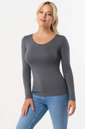 Bluzka damska Babell MANATI na długi rękaw STAL