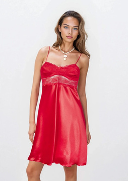 Halka PERI - satyna czerwony - Dkaren