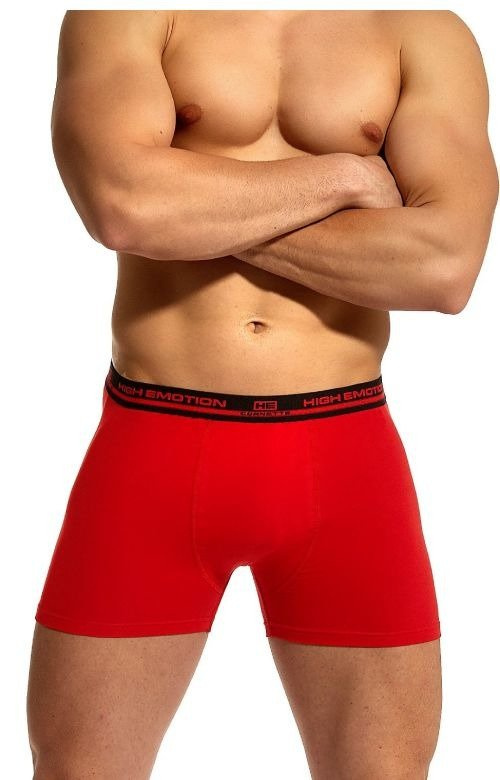 Gładkie bokserki Cornette High Emotion jeansowy