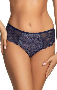 Granatowe koronkowe brazyliany Gorsenia K358/1 BLANCA