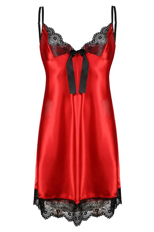 Halka ELAINE - satyna czerwony - Dkaren