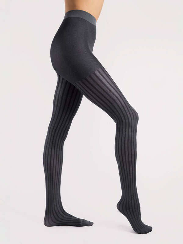 Rajstopy w hipnotyzujące pionowe paski Fiore COLOUR STORY 30 DEN