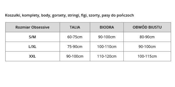 Czarwona kusząca koszulka babydoll Obsessive Lacelove