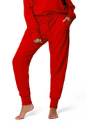 Bawełniane spodnie dresowe DK-K-B7 czerwony - Dkaren