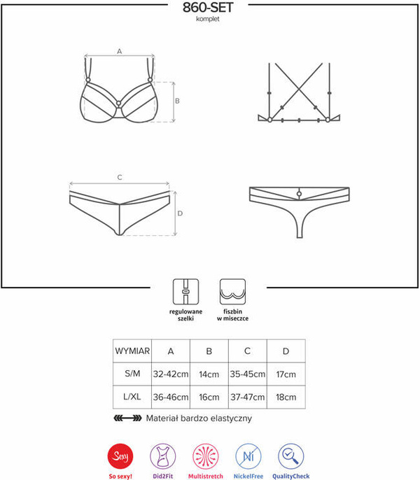 860-SET-3 komplet czerwony