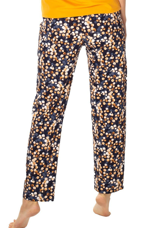 Spodnie piżamowe Lucy 6674 brązowe - Mewa