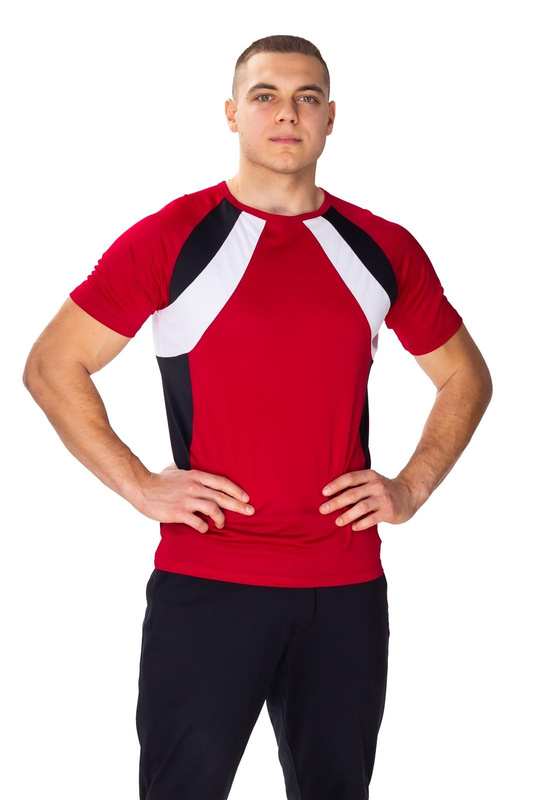 T-Shirt Sportowy Ironmen 6544 burgund - Mewa