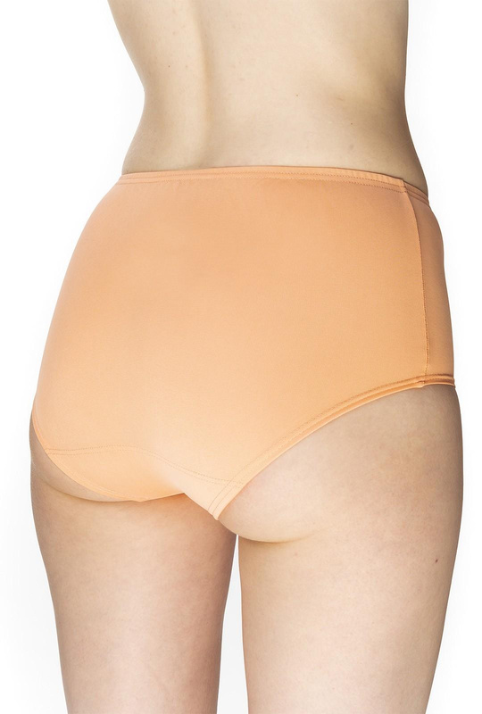 Gładkie figi damskie Eliza z wysokim stanem 4134 morela - Mewa