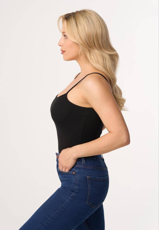 Bawełniany czarny top Babell MAXINE