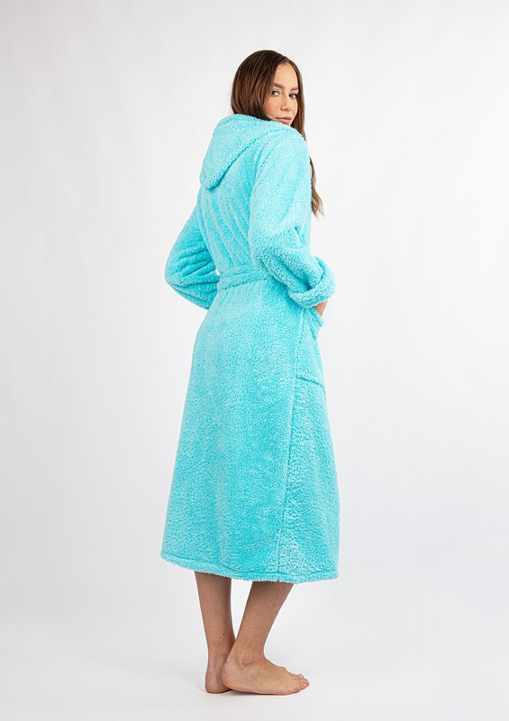 Szlafrok/Podomka DIANA DŁUGA - puch turkus - Dkaren