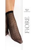Czarne skarpetki w kropeczki Fiore BELLA 20 den