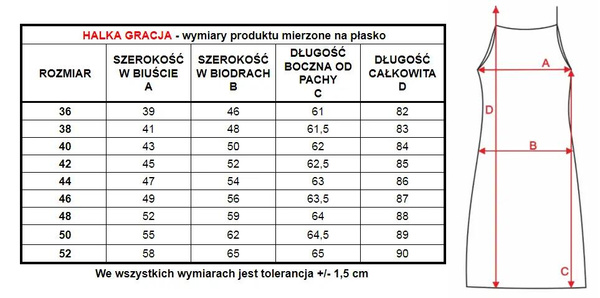 Gładka halka damska Gracja 4485 ecru - Mewa