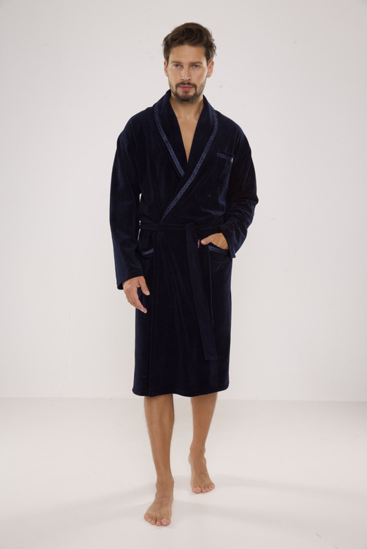 Ciepły szlafrok męski De Lafense Ronaldo 666