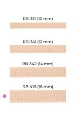 Materiałowe ramiączka RB-341 RAMIĄCZKA '12 MM' BEŻOWE