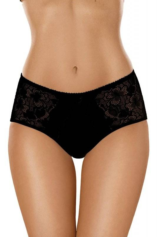 Czarne bawełniane figi damskie Gabidar 101