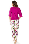 Piżama damska NATALY w kwiaty 6668 - Mewa