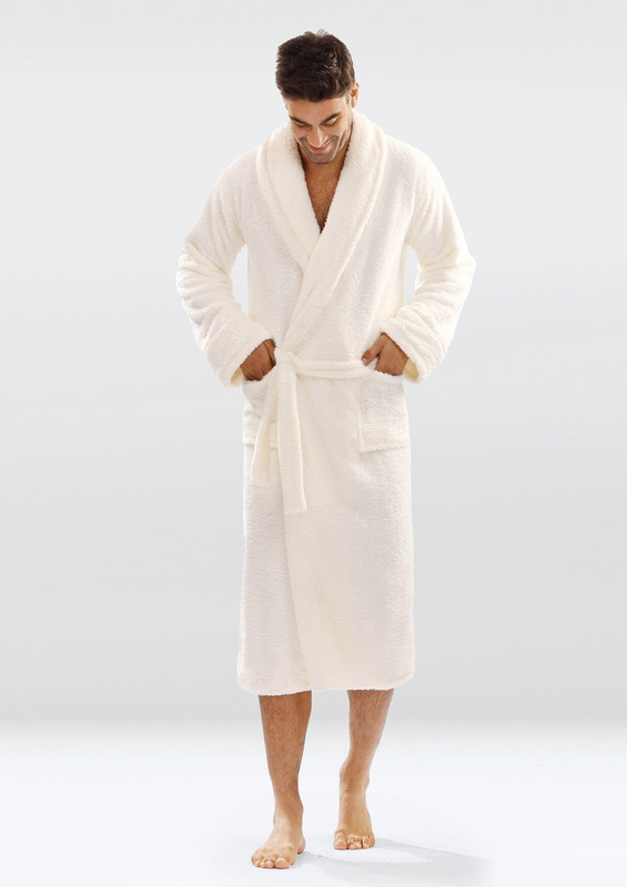 Puchaty szlafrok/Podomka 130 MĘSKA-szary - Dkaren