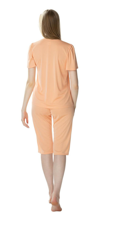 Damska dwuczęściowa piżama Matylda 3639 morelowy - Mewa