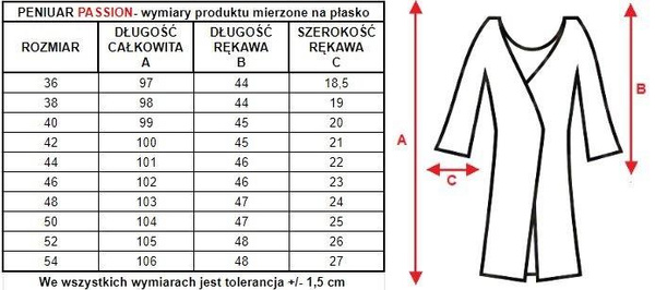 Damski zmysłowy peniuar Passion 6299 burgund- Mewa