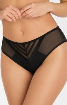 Czarne figi damskie typu brazyliany Gorsenia K812 YOKO - Gorsenia