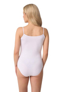 Gładkie białe body damskie na ramiączkach Babell HOLLY 