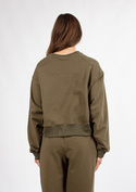 Bawełniana bluza dresowa DK-K-B23 - khaki Dkaren