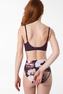 Nowoczesny bezszwowy biustonosz DARK PLUM Julimex Simple T-SHIRT BRA