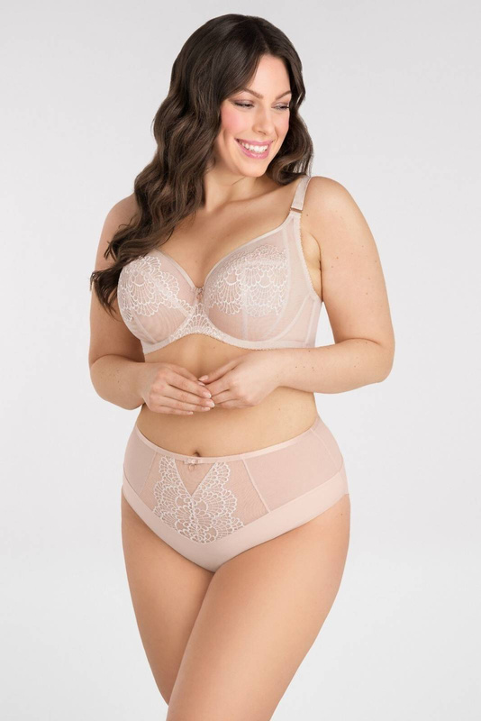 Pełne figi jasno beżowe Gorsenia K856 Just Beige