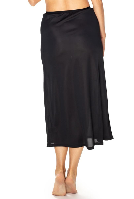 Długa czarna półhalka pod spódnicę Mewa JOVITA 86645