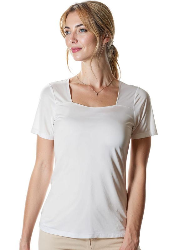 Koszulka damska Dori 6692 Biały - Mewa