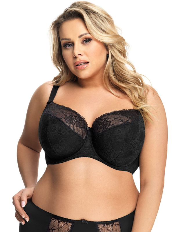 K357 biustonosz półusztywniany czarny BLANCA - Gorsenia