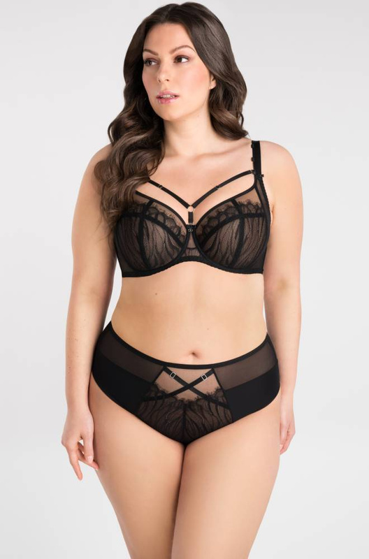 Miękki biustonosz z odpinanymi paseczkami na dekolcie Gorsenia K817 INESSA