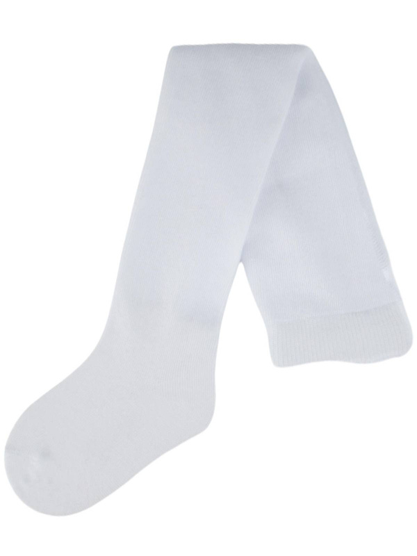 Gładkie białe rajstopki bawełniane Noviti RB001