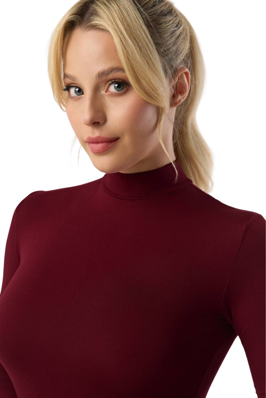 Półgolf damski Babell RESTA w kolorze bordo