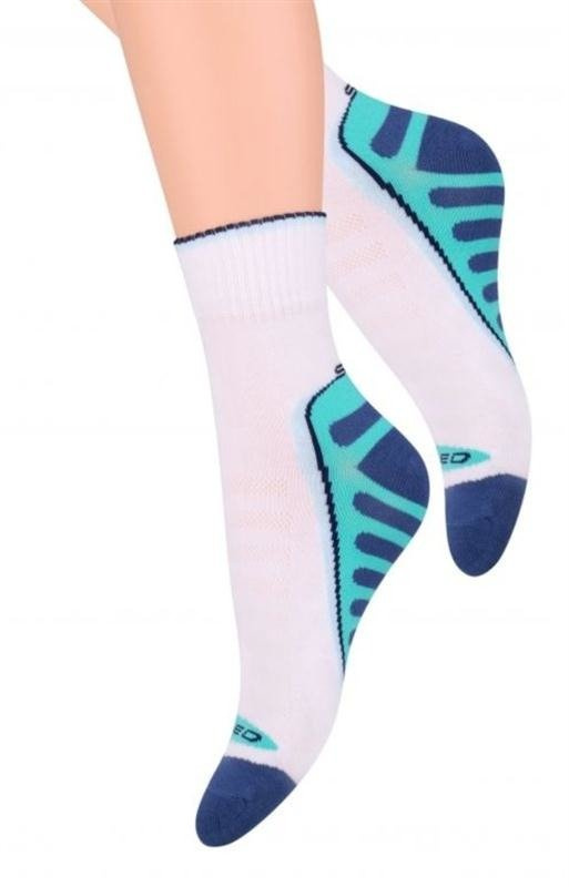 Sportowe bawełniane skarpetki Steven 026 w ciemniejszej tonacji